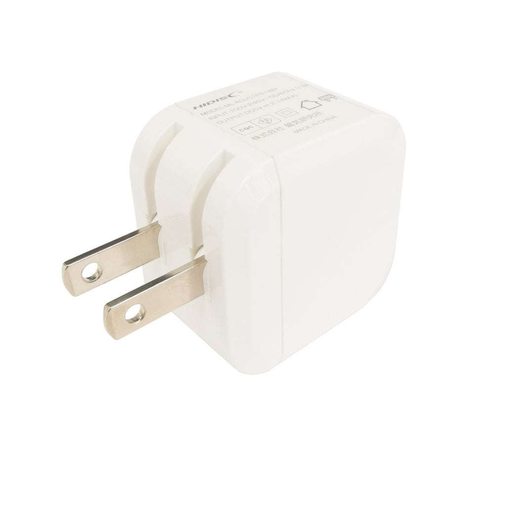 【リファービッシュ】 HIDISC AC充電器 1ポート 2.1A R-ML-ACUS1P21WH