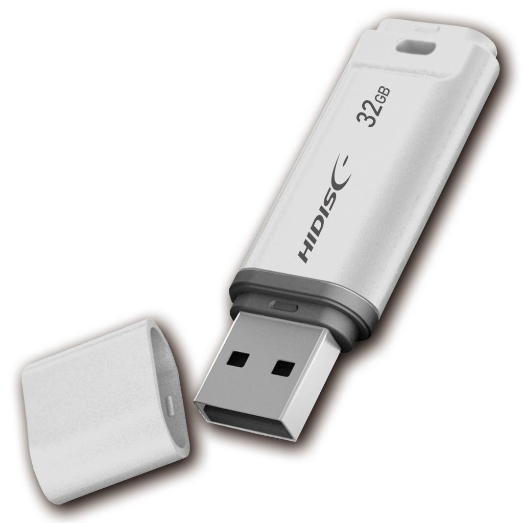 【データ復旧サービス付】HIDISC USB2.0 フラッシュドライブ 32GB 白 キャップ式　HDUF137C32G2DS