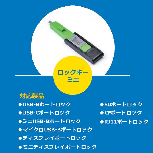 HIDISC SmartKeeper ESSENTIALシリーズ USB-B ポートロック10 グリーン10個入り BL04P1GN