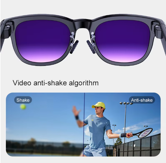 オープンイヤー スマートAIグラス オーディオ グラス　HDS-XG88PRO-BK