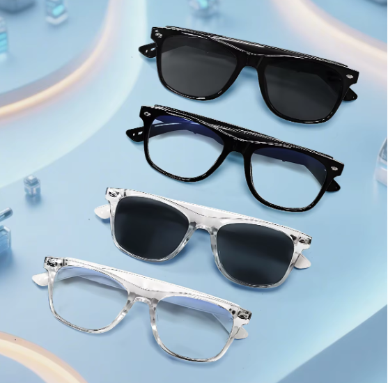 スマートAIグラス スマート ウェアラブル ヘッドセット オーディオ グラス　HDS-SB F16-BK