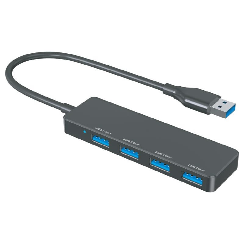 HIDISC 4in1 USB Type-A ハブ ブラック HD-4IN1HBBK