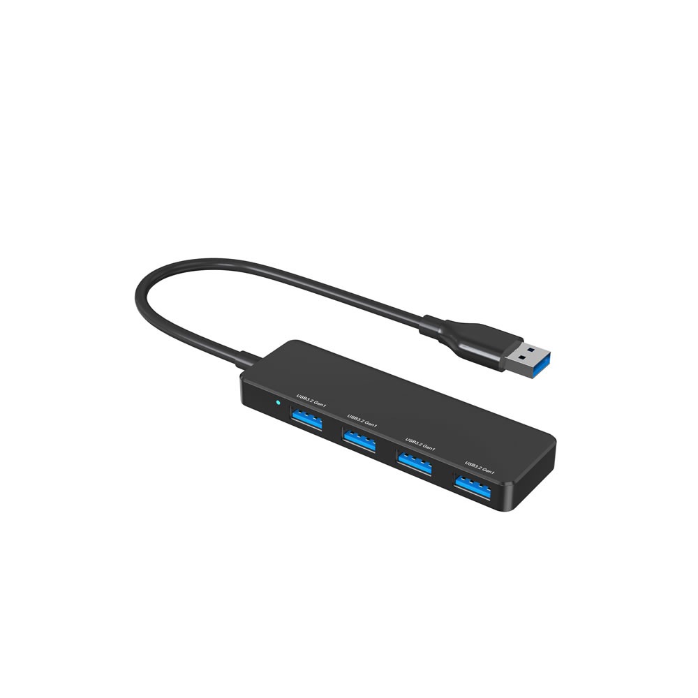 HIDISC 4in1 USB Type-A ハブ ブラック HD-4IN1HBBK