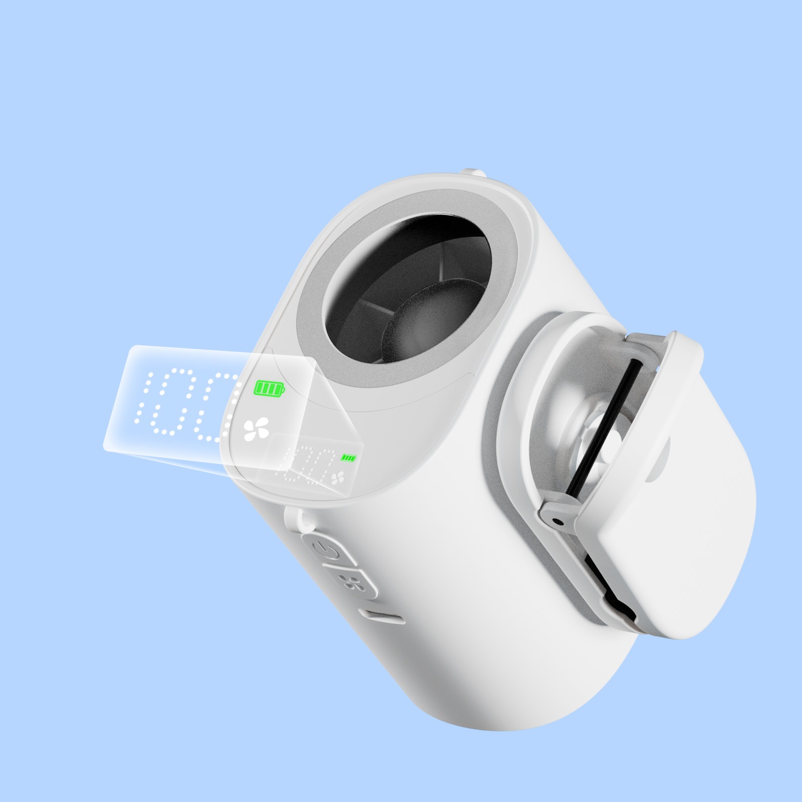 腰掛ファン  冷却プレートなし HD-WCFAN01WH