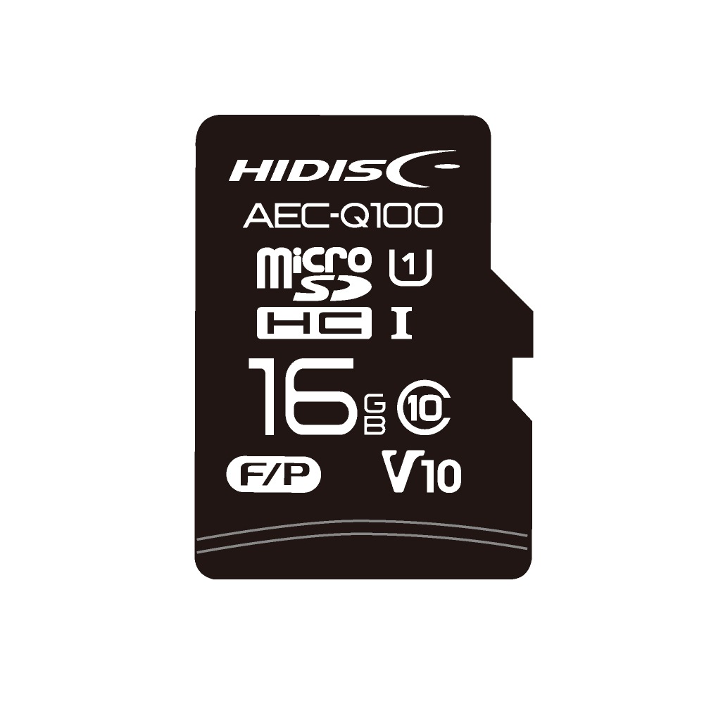 AEC-Q100対応 HIDISC 車載用途向けMLCチップ搭載 microSDカード 16GB HDAMMSD016GML