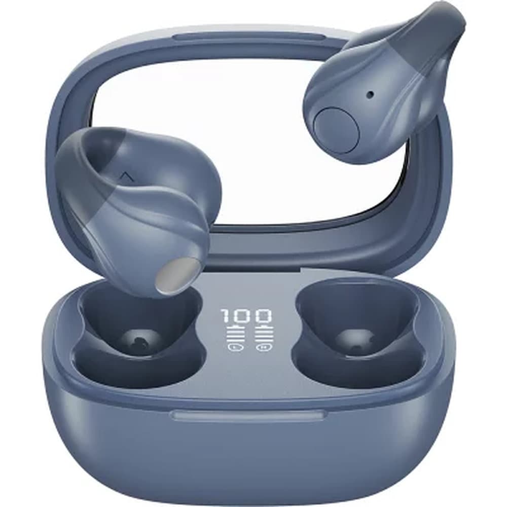 【リファービッシュ】HIDISC イヤーカフタイプ完全ワイヤレスイヤホン ブルー R-HDBTOEJ355BL