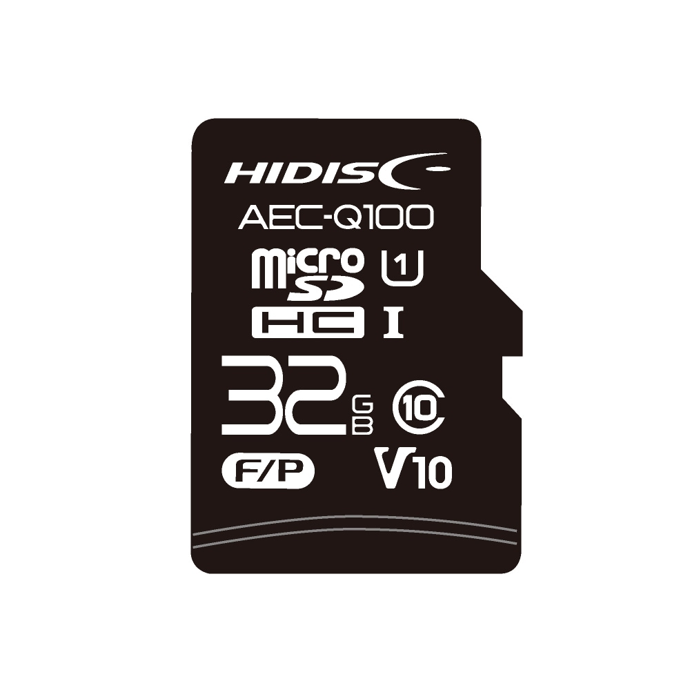 AEC-Q100対応 HIDISC 車載用途向けV10 U1スペック microSDHCカード 32GB HDAMMSD032GTL