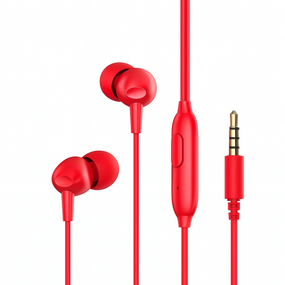 カナル型 有線インイヤー イヤホン　HD-GT-E48P-RD