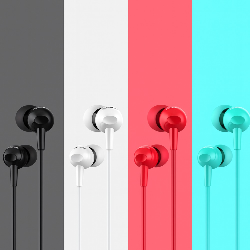 カナル型 有線インイヤー イヤホン　HD-GT-E48P-RD