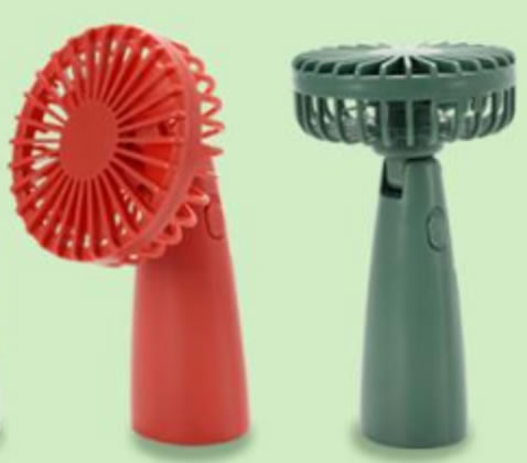 ノベルティ向けハンディファン 乾電池タイプ｜軽量74g・単三電池式でどこでも使える携帯扇風機