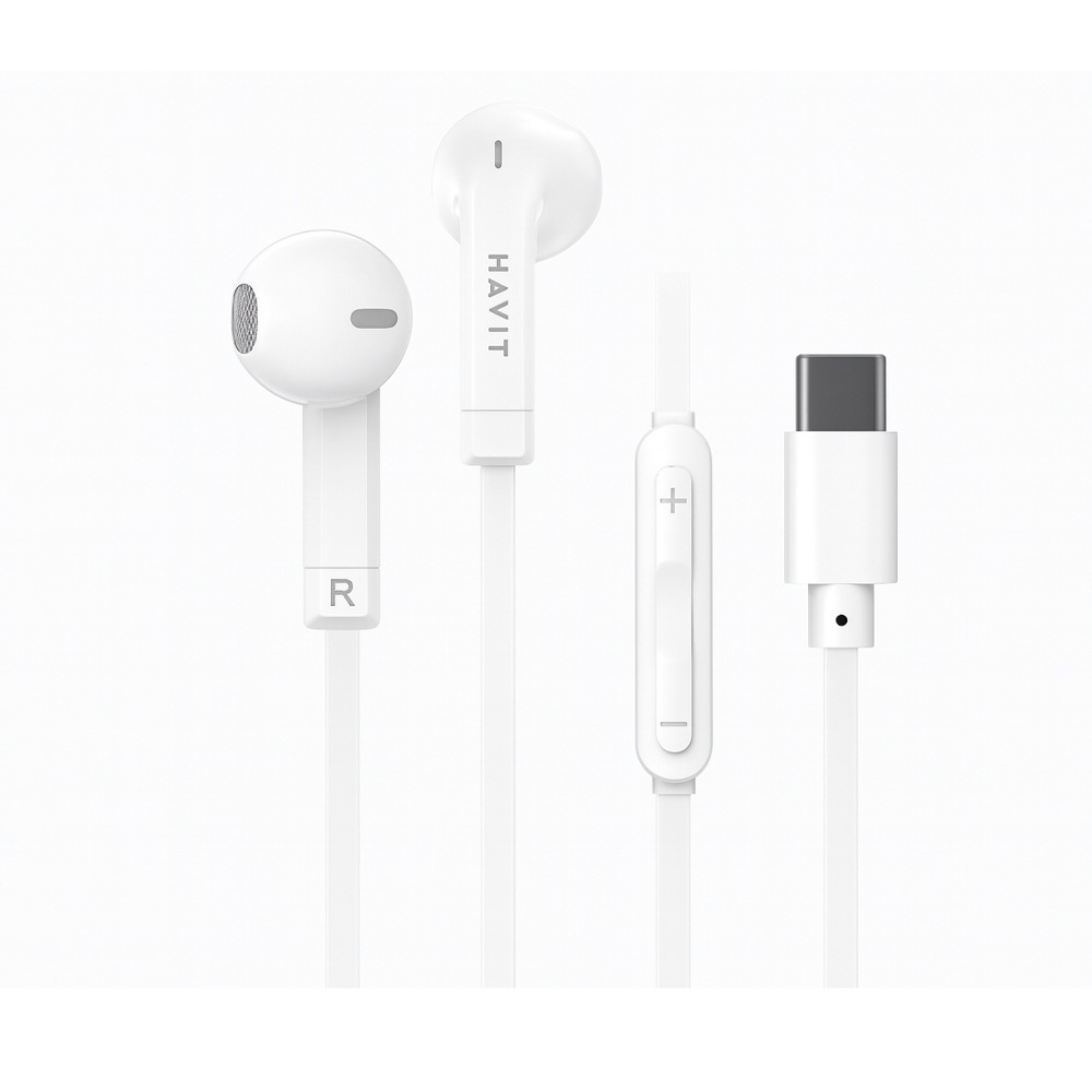 【FLASHSTORE 限定品】Type-C  有線インナーイヤー イヤホン　HD-GT-E336C-WH