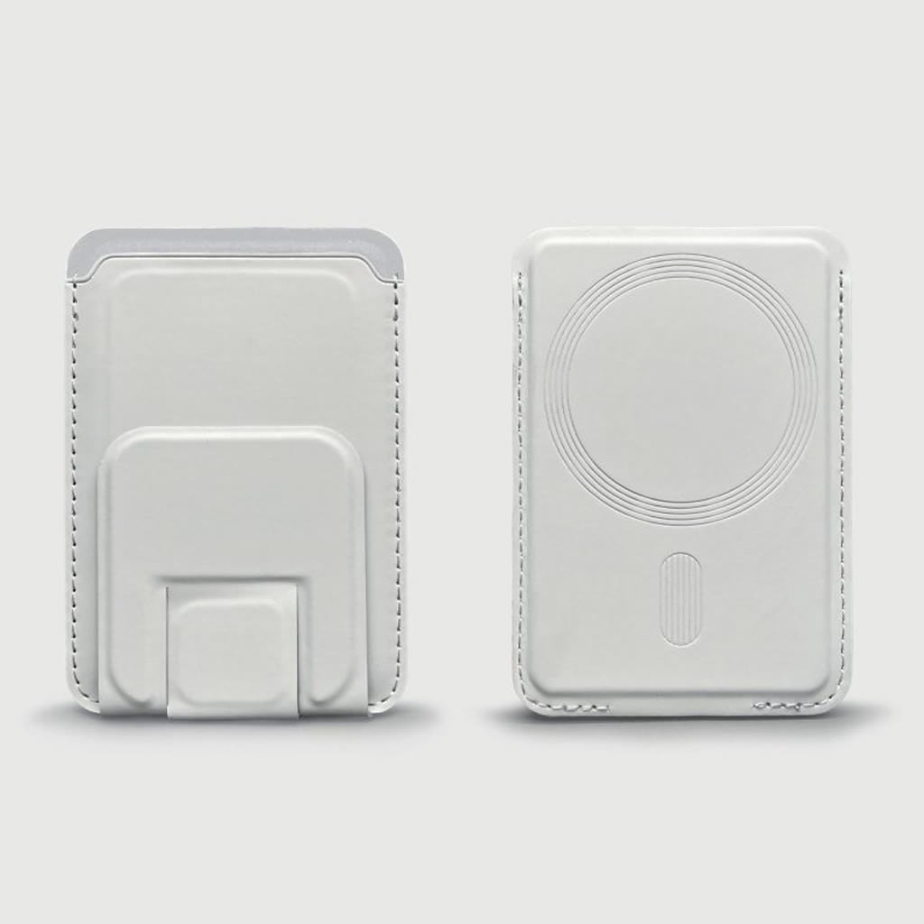 HIDISC スタンド付マグネットカードケース ホワイト HD-MGCCRWH