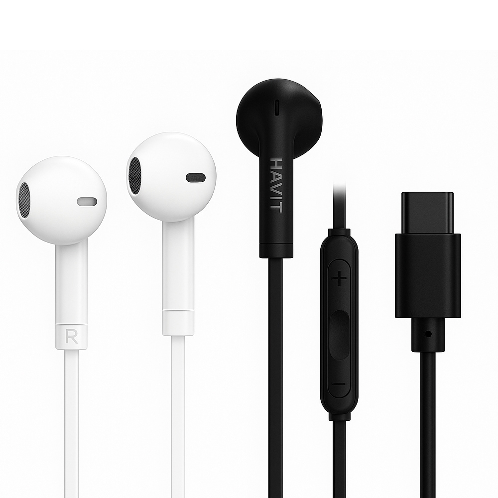 【FLASHSTORE 限定品】Type-C 有線インナーイヤー イヤホン HD-GT-E336C-BK