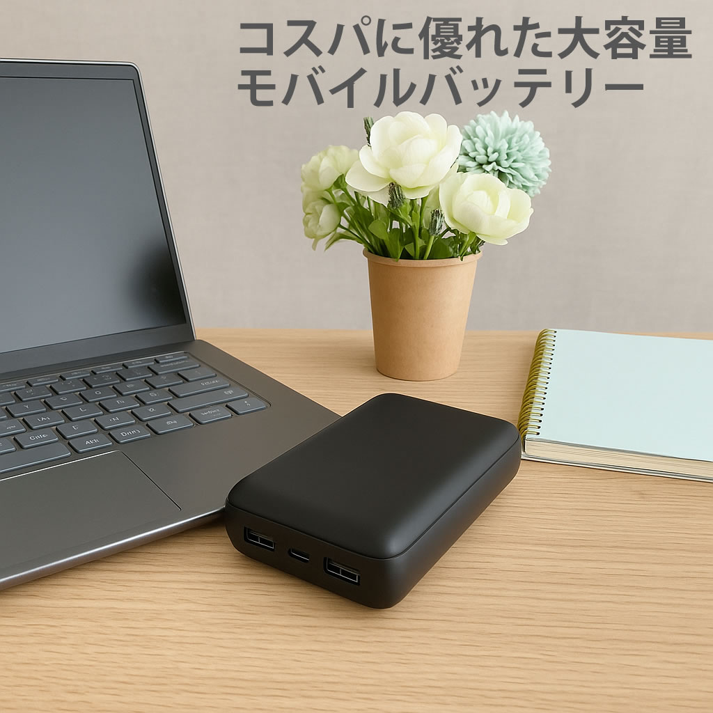 HIDISC 世界最小クラス 急速充電モバイルバッテリー 10000mAh