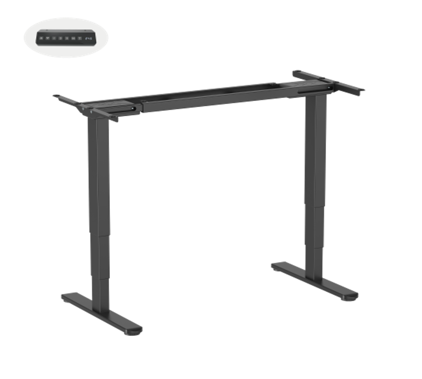 3段式デュアルモーター昇降デスク コスト重視で選ぶ 幅1100～1650mm 高さ600～1250mm対応