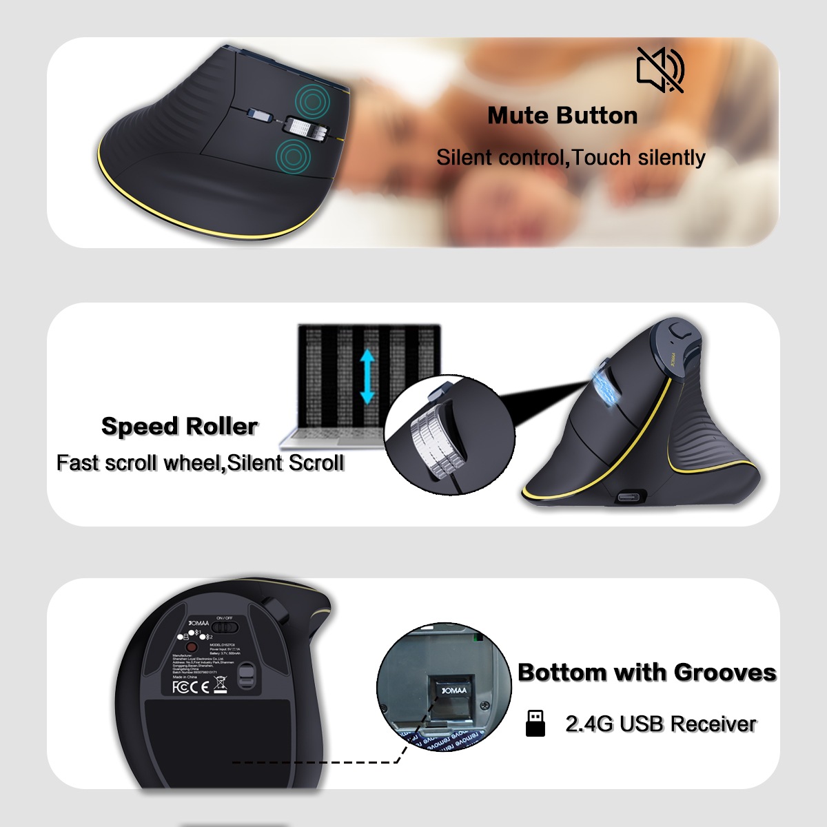 スピードローラー 搭載  エルゴノミクス マウス　CP008655