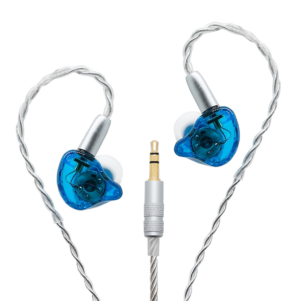 10mmバイオメンブレンドライバー搭載 MMCX交換式 インイヤーモニターイヤホン　HD-PR-MX03A-BL