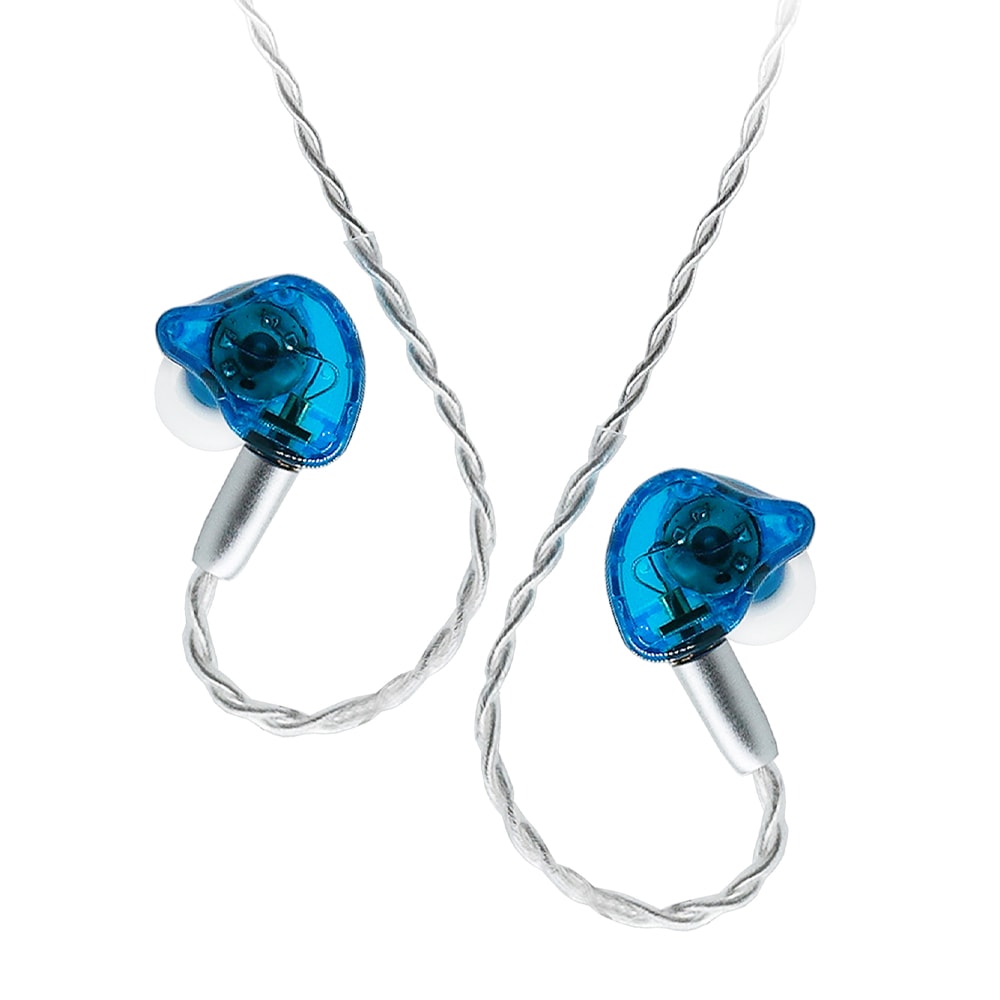 10mmバイオメンブレンドライバー搭載 MMCX交換式 インイヤーモニターイヤホン　HD-PR-MX03A-BL