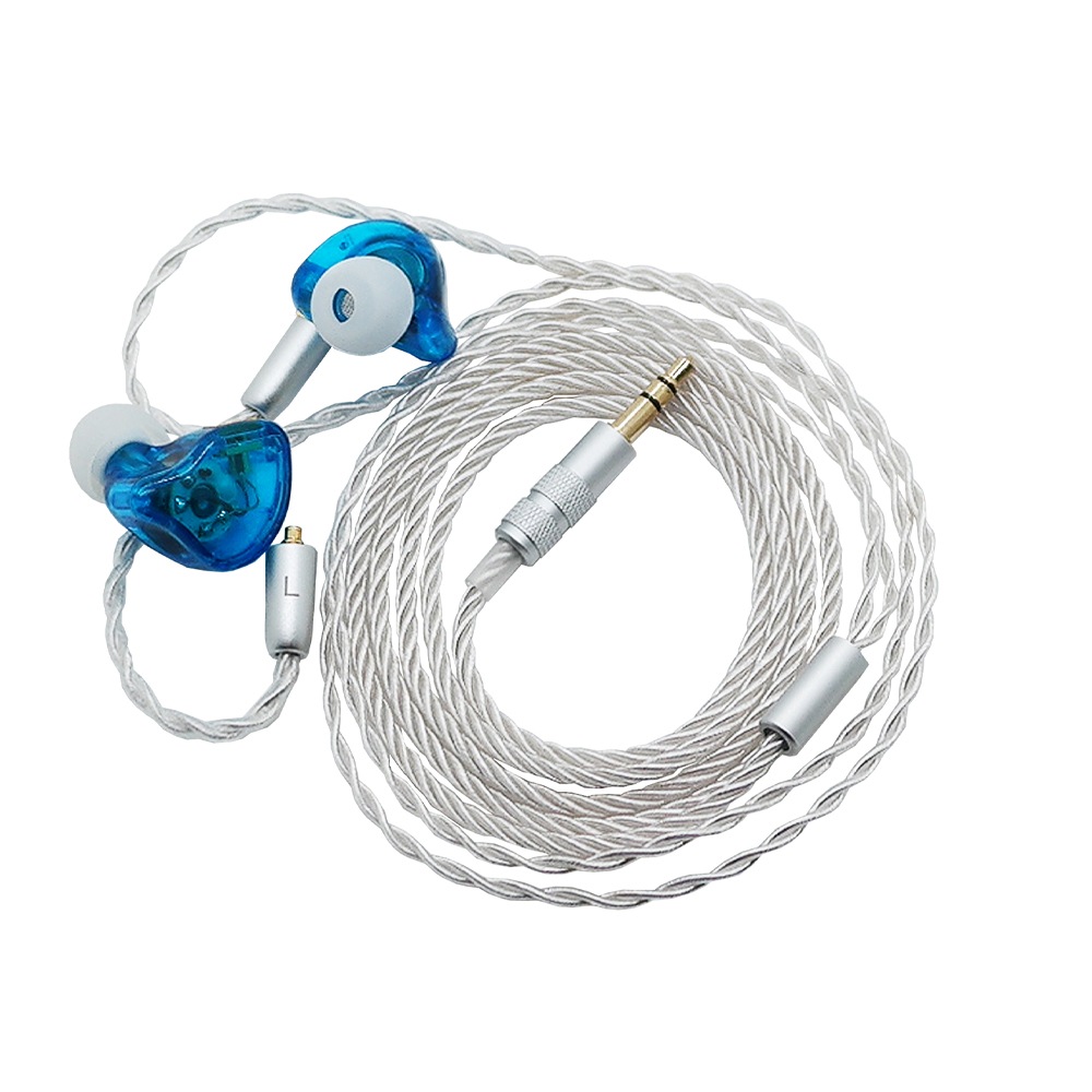 10mmバイオメンブレンドライバー搭載 MMCX交換式 インイヤーモニターイヤホン　HD-PR-MX03A-BL