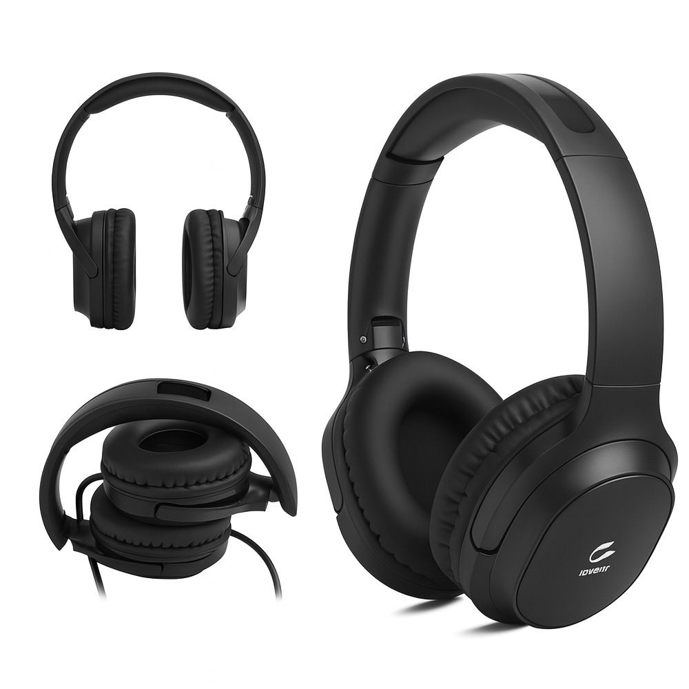 High Quality電磁波遮断有線ヘッドホン　HD-FC08-C-C