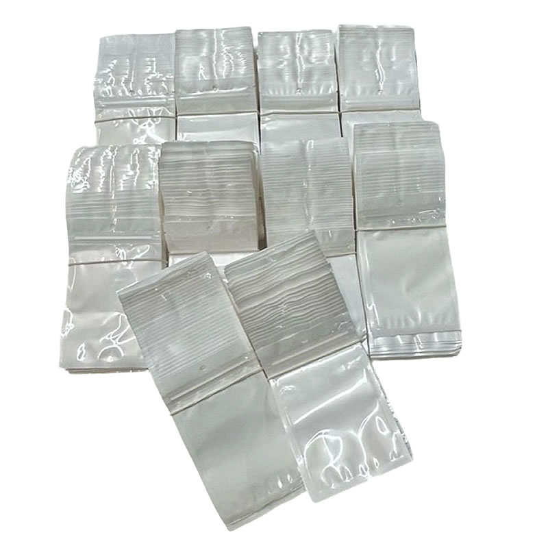 チャック付きOPP袋 ホワイト (8cmｘ12.8cm) 1000枚組