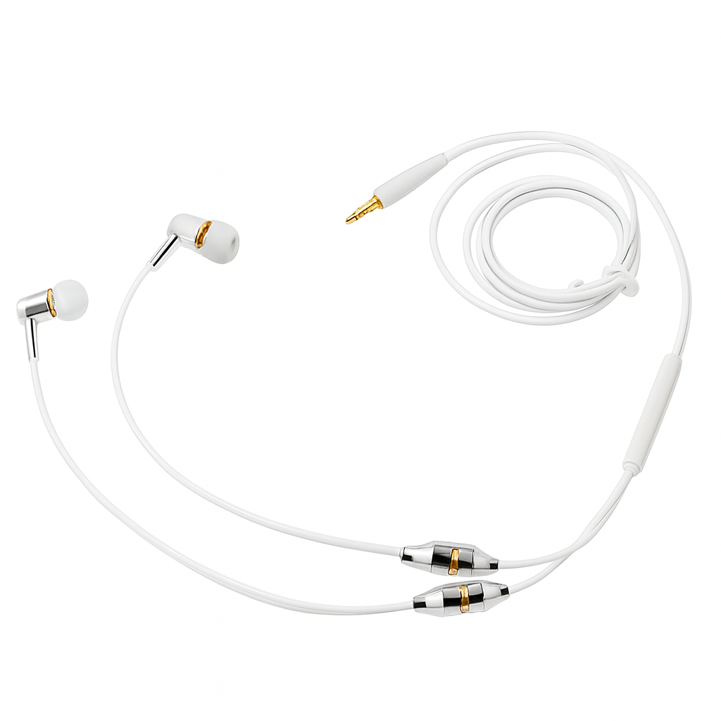 High Quality電磁波遮断有線イヤホン　HD-FC12-C-4PWH