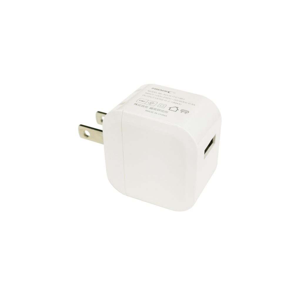 HIDISC AC充電器 1ポート 2.1A ML-ACUS1P21WH