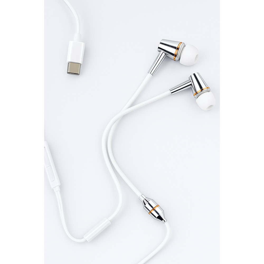 High Quality電磁波遮断有線イヤホン HD-FC12-C-CWH