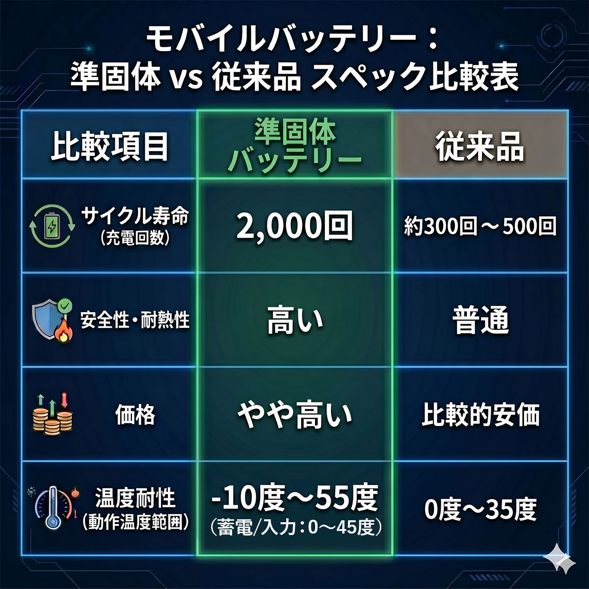 HIDISC 準固体 モバイルバッテリー 10000mAh [マルチスマートIC採用] 発火しにくい 安定性 ブラック HD4-SSMBTC10BK