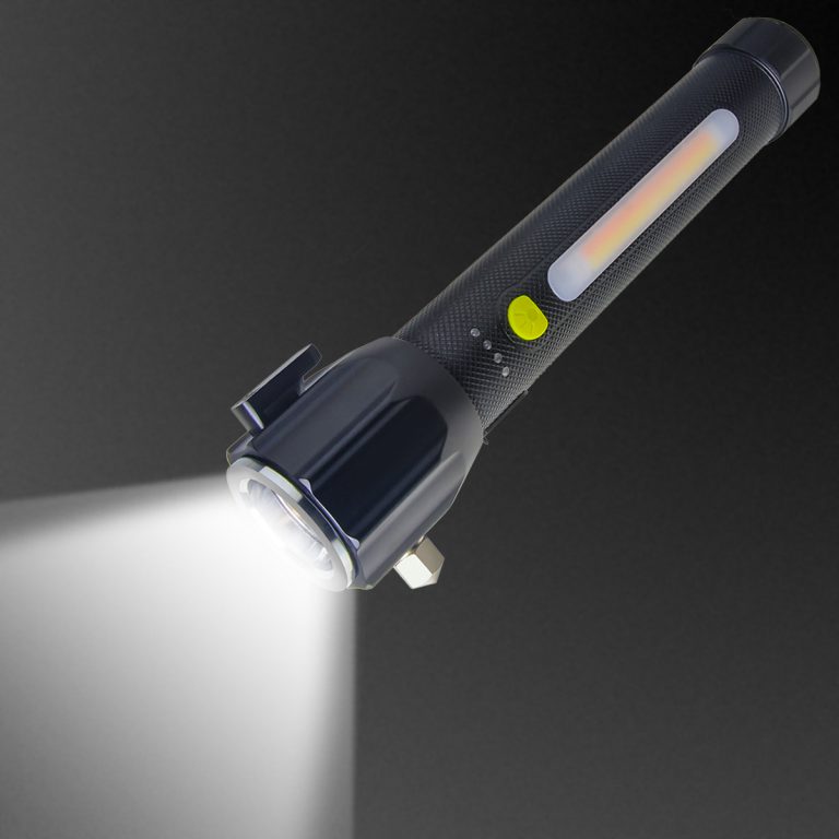 HIDISC 脱出ハンマー付き 手回し充電可能 多機能ラジオ 懐中電灯 充電式 防災対策 HD-KLN710C