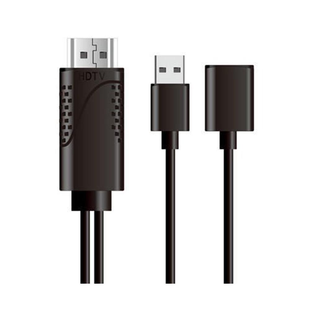 HIDISC HDMI USB 変換ケーブル ML-HDM1MA07BK 【iphone/ipadの画面をモニターで見れる。】