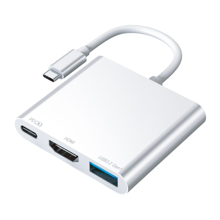 HIDISC 3in1 USBハブ シルバー HD-3IN1HBSV