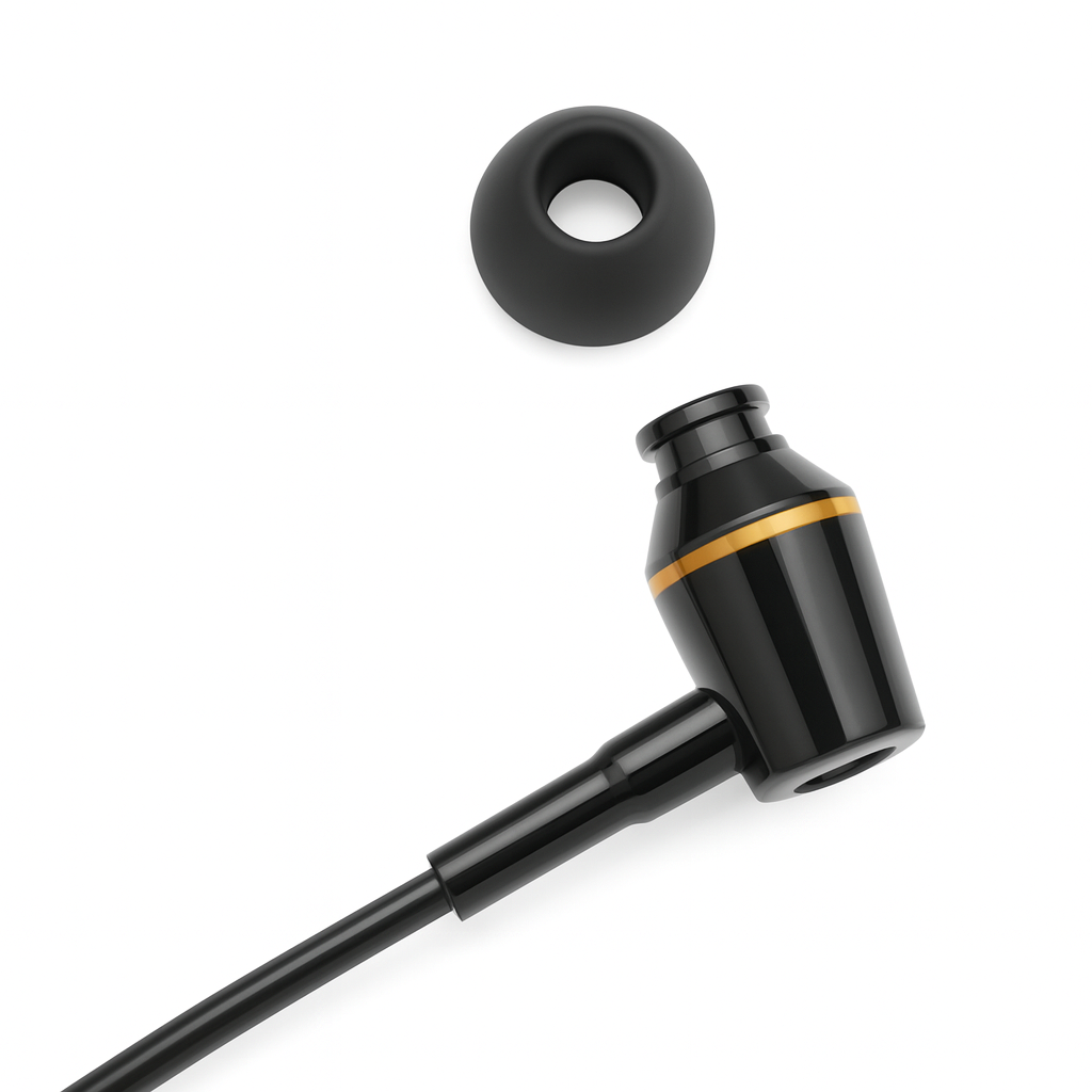 High Quality電磁波遮断有線イヤホン　HD-FC12-C-CBK