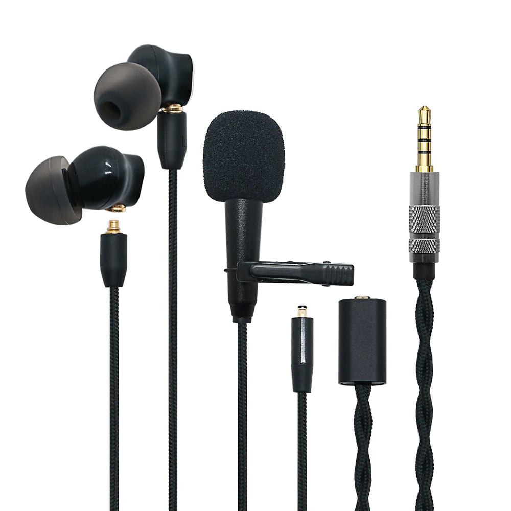 HIFIイヤホン 有線ヘッドホン マイク付き ノイズキャンセリング インイヤーヘッドセット HD-PR-LS100A-M