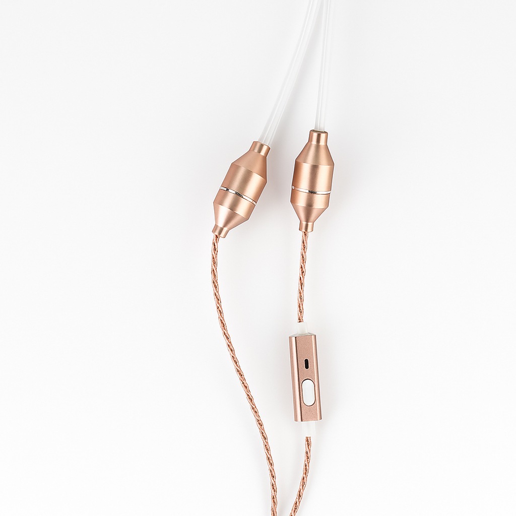 High Quality電磁波遮断有線イヤホン　HD-FC11-E-4PGL