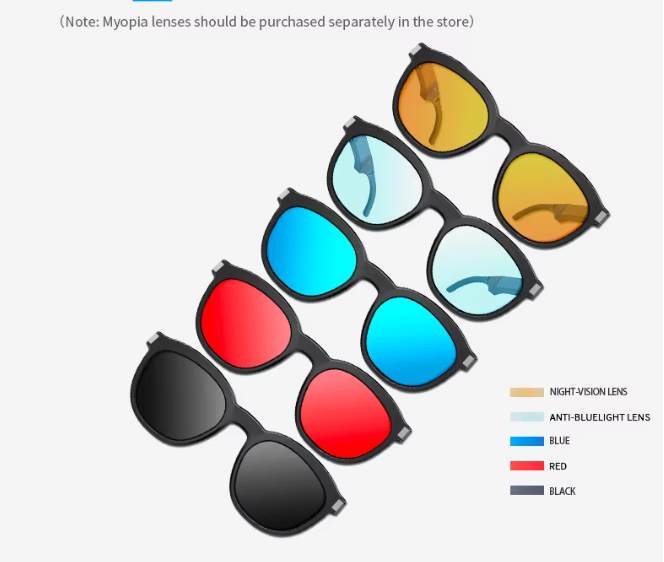 サングラス型 ワイヤレス スピーカー　HDS-SDG4-BBL　(ブラックｘブルー)