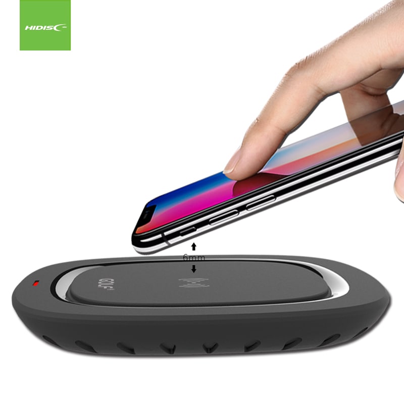 【リファービッシュ】 HIDISC 置くだけ急速充電器 wireless charger for smartphone ホワイト R-HD-WCP5WH
