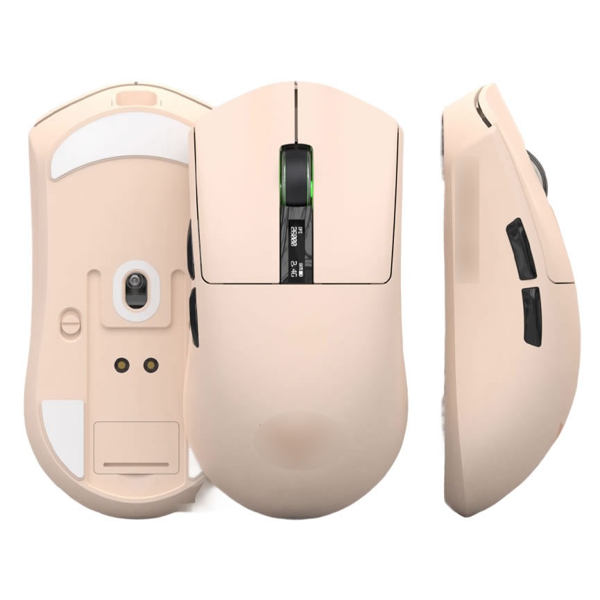 ゲーミングマウス PAW3311搭載 12,800DPI 6Dボタン RGB充電スタンド付属 有線・2.4GHz・Bluetooth対応 高精度エルゴ設計