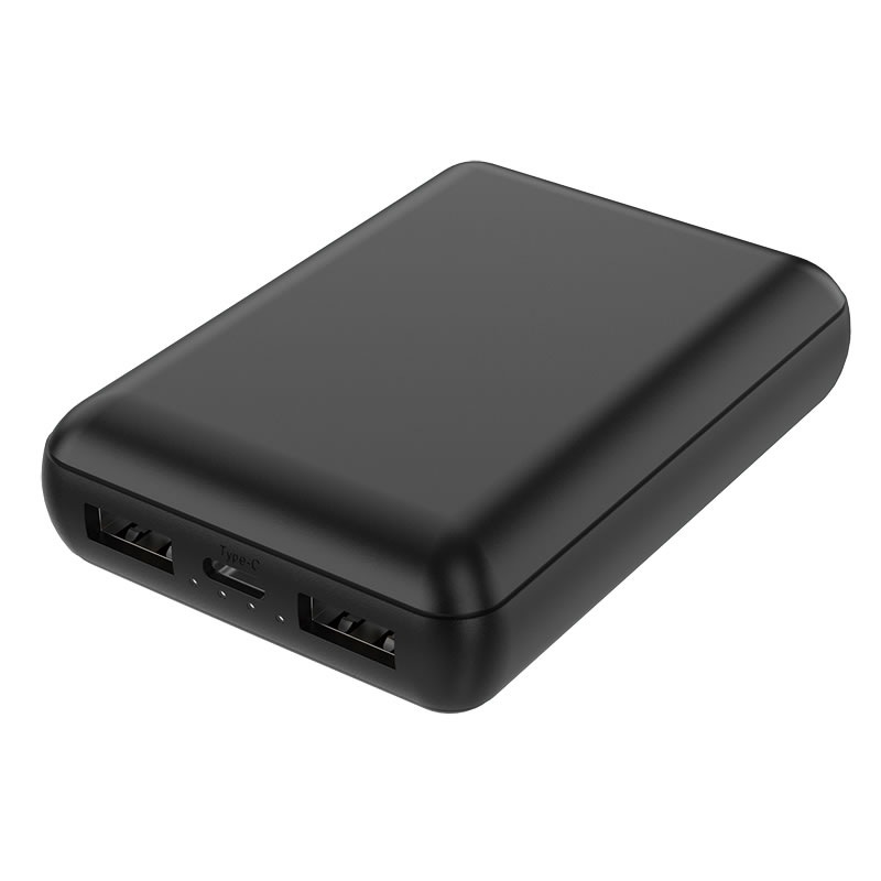 HIDISC コンパクトモバイルバッテリー 10000mAh ブラック 3台同時充電 HD3-MBTC10000BK