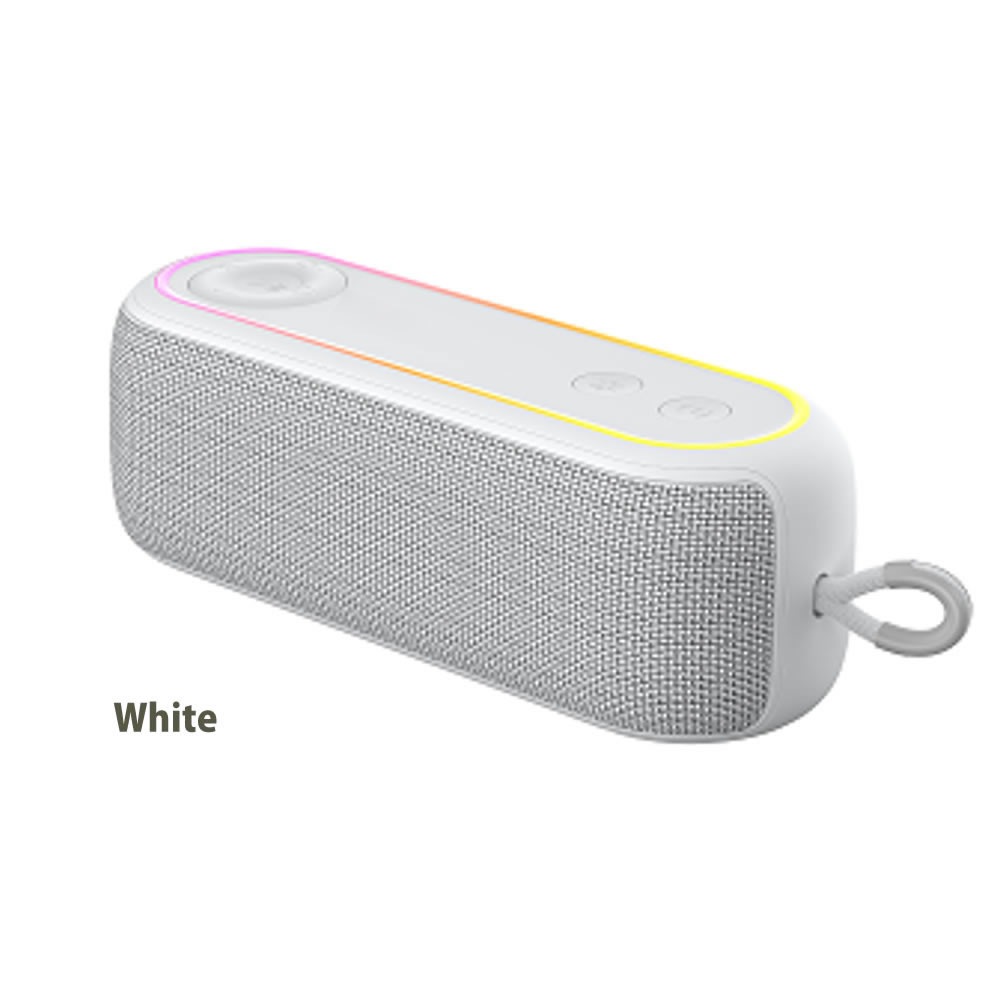 防水BTポータブルスピーカー IPX5 Bluetooth5.3 高音質7W×2 FM対応 TWS搭載 6～8時間再生