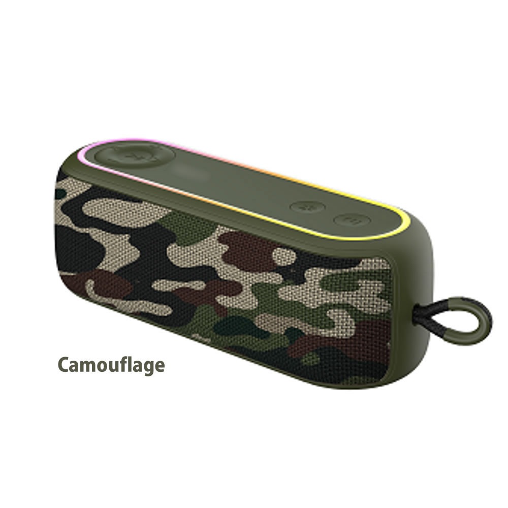 防水BTポータブルスピーカー IPX5 Bluetooth5.3 高音質7W×2 FM対応 TWS搭載 6～8時間再生