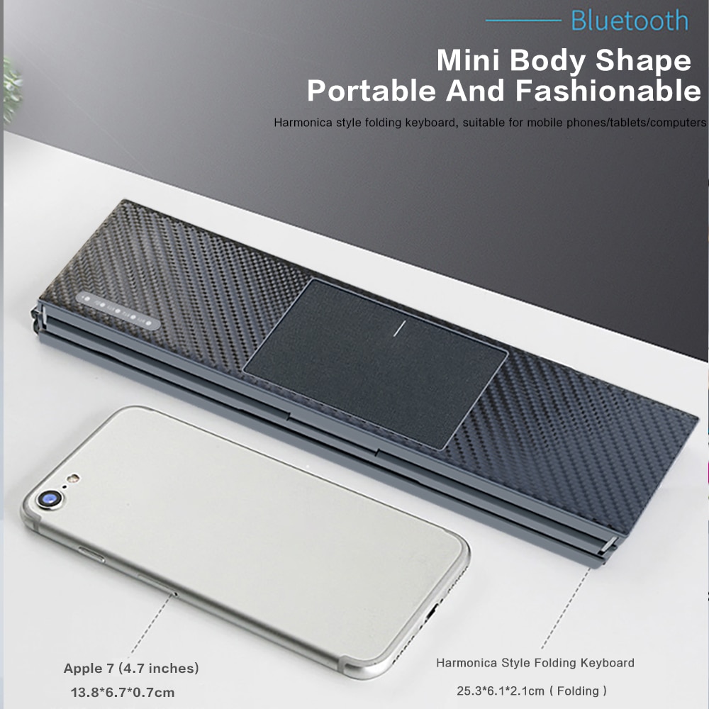 ポケットサイズタッチパッド付き 折りたたみキーボード  KB216