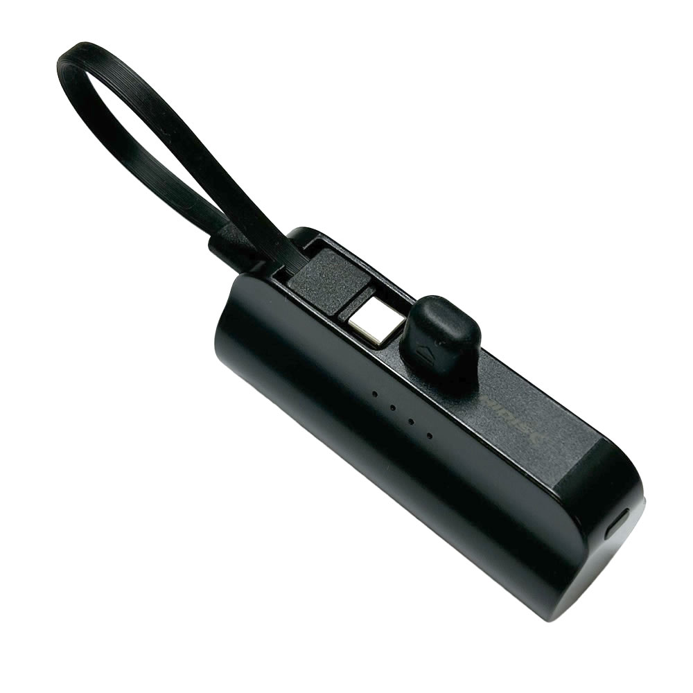 HIDISC 直挿タイプ 5000mAh モバイルバッテリー ブラック HD2