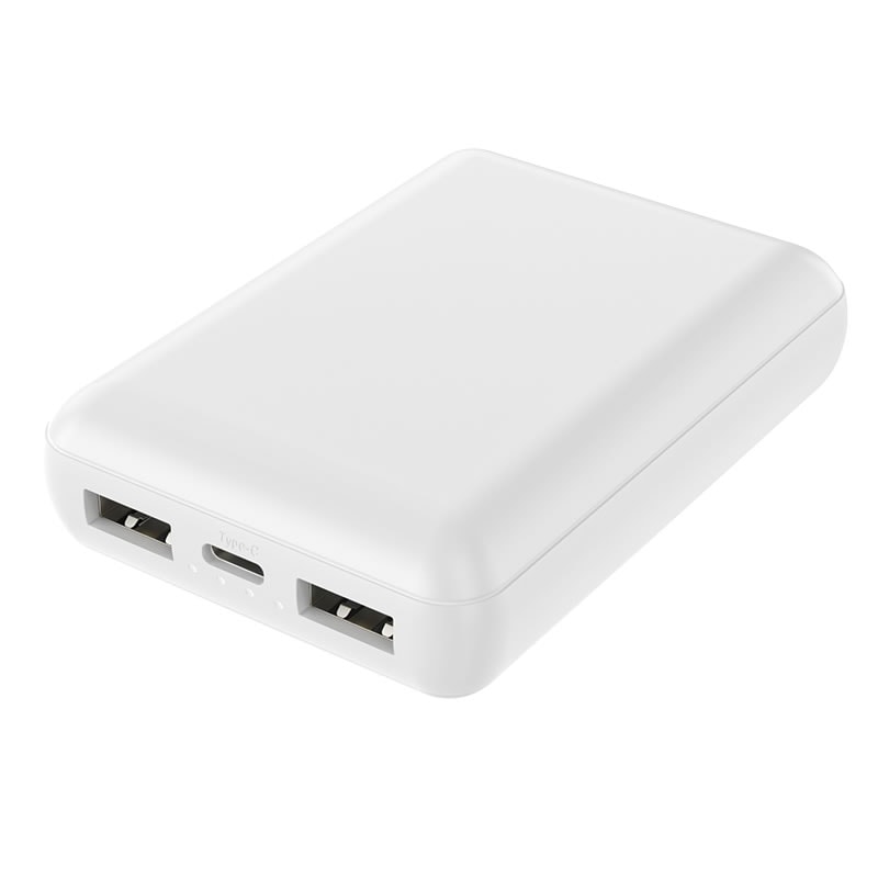 HIDISC コンパクトモバイルバッテリー 10000mAh 3台同時充電 HD3-MBTC10000WH