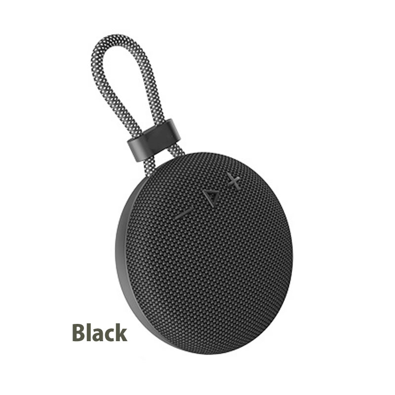 円形ポータブルタイプBTスピーカー Bluetooth5.3 高音質5W TWS対応 5時間連続再生 軽量260g