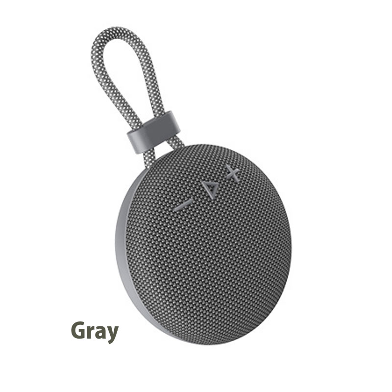 円形ポータブルタイプBTスピーカー Bluetooth5.3 高音質5W TWS対応 5時間連続再生 軽量260g