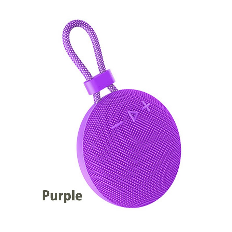 円形ポータブルタイプBTスピーカー Bluetooth5.3 高音質5W TWS対応 5時間連続再生 軽量260g