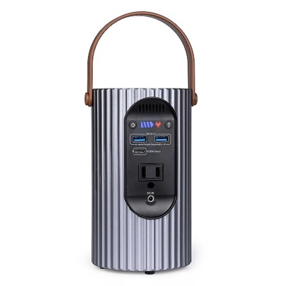 ポータブル電源S8C アウトドア・キャンプ・防災に最適。24000mAh、88.8Wh、重量960g、PD,QC3.0対応、4段階LEDパネル+SOSライト装備