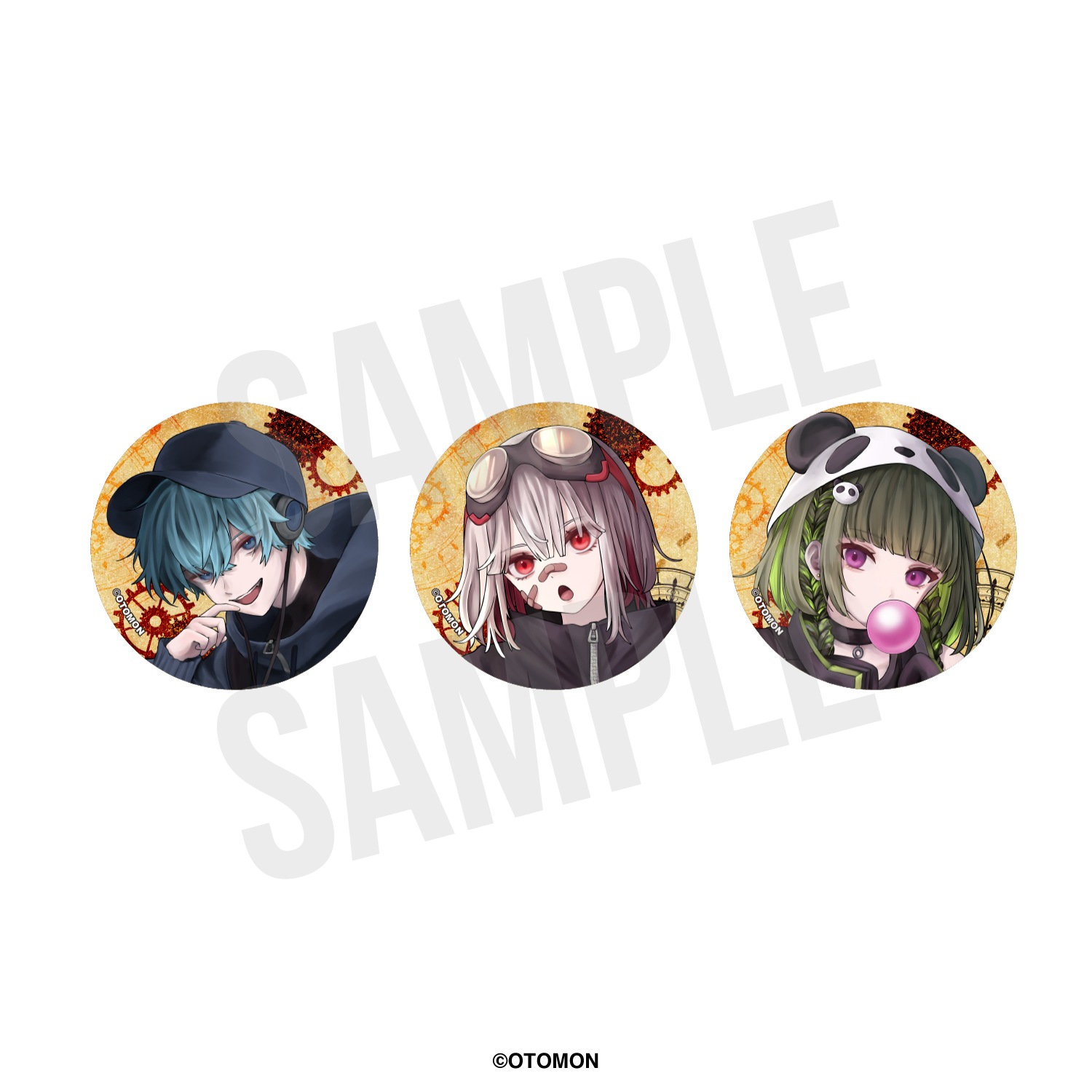 おともんランダム缶バッジ 2026年新年ver. | おとなりモンスター