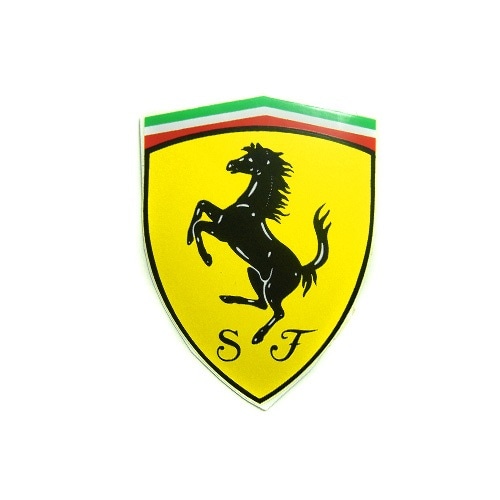 ステッカー　　　Ferrari Ferrari ステッカー【11.5x8.5cm】｜ラテン車の雑貨とパーツ通販 FLATOUT